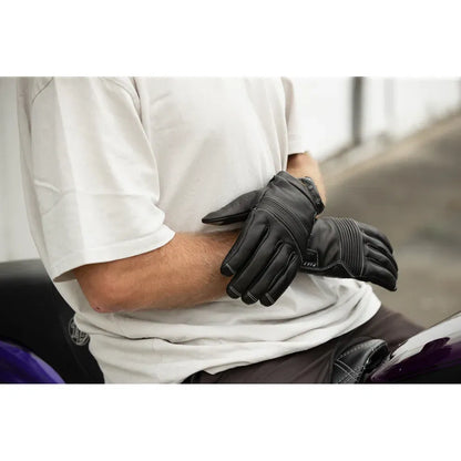 Guantes de cuero guerrero de la carretera