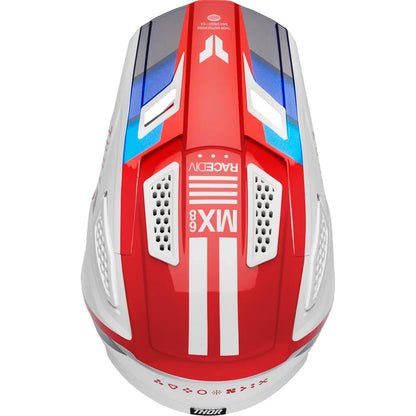 Casco fleet defy blanco/rojo/azul