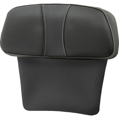 Almohadillas de respaldo Chopped Tour Pak - Almohadilla de respaldo Chopped Tour Pak - Dominator - Negro con inserción de fibra de carbono - FLT/FLH '14-'23