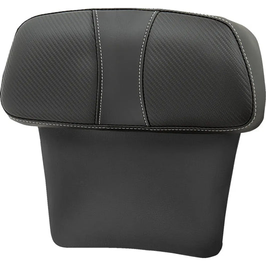 Almohadillas de respaldo Chopped Tour Pak - Almohadilla de respaldo Chopped Tour Pak - Dominator - Negro con inserción de fibra de carbono - FLT/FLH '14-'23