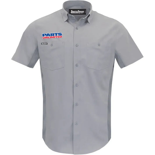 Parts Unlimited Vented Shop Shirt - Gray - 4XL