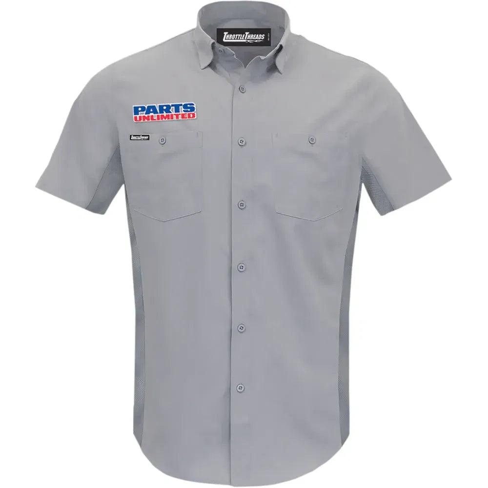 Parts Unlimited Vented Shop Shirt - Gray - 5XL