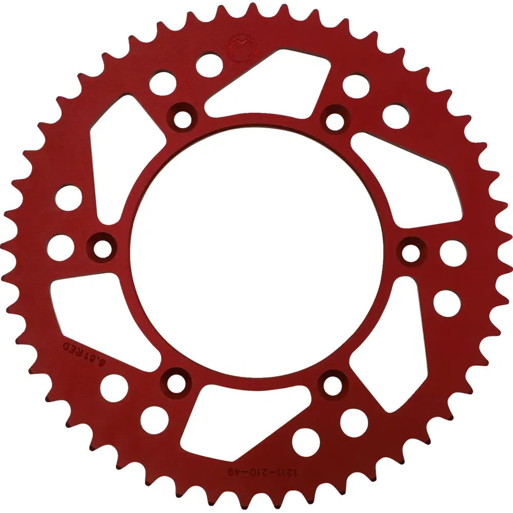 Piñón Trasero de Aluminio - Piñón Trasero - Aluminio - 49 Dientes - Rojo - Honda