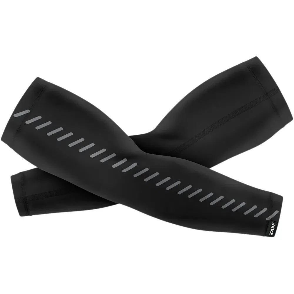 SportFlex™ Reflective Arm Sleeves - Black - Large