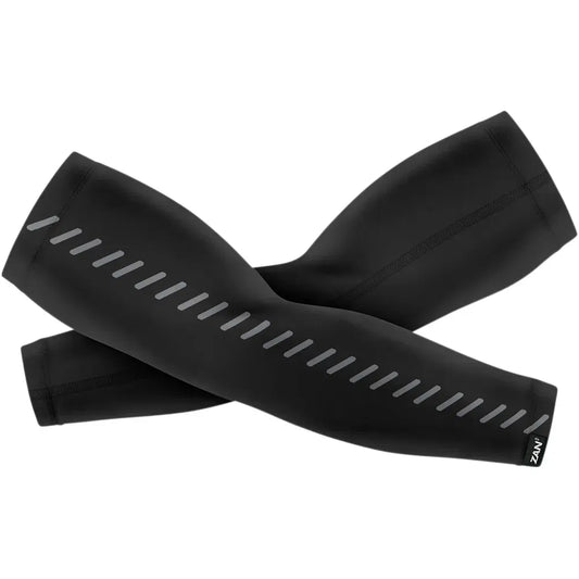 SportFlex™ Reflective Arm Sleeves - Black - Large