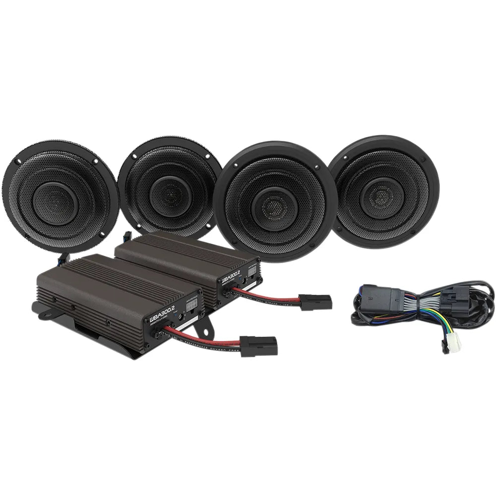 Front/Rear Speaker Kit with Amp