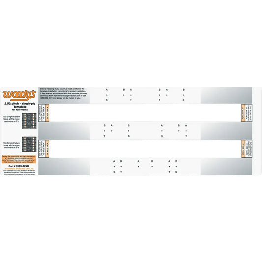 Template Arctic Cat 2.52 Pitch