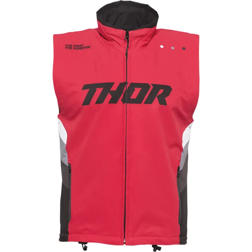 Warmup Vest - Red/Black - Large