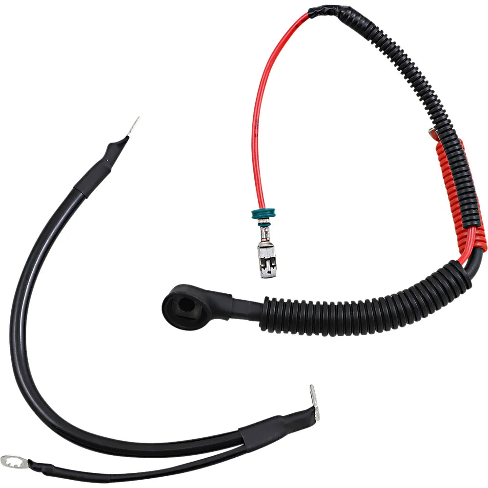 Black Battery Cable Set - '09-'13 FLH/T