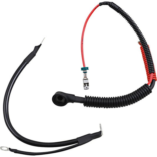 Black Battery Cable Set - '09-'13 FLH/T