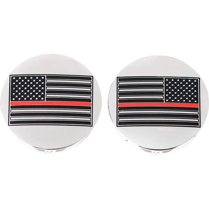 Cubiertas de brazo oscilante - Cubiertas de brazo oscilante - Bandera americana de línea roja - Personalizado - Invertido