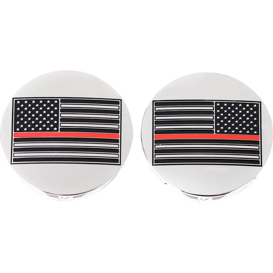 Cubiertas de brazo oscilante - Cubiertas de brazo oscilante - Bandera americana de línea roja - Personalizado - Invertido