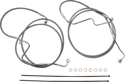 Kit de instalación de manillar XR - Kit de instalación de manillar XR - Perchas para monos de 12"-14" - FLHRXS '21-'24 - Acero inoxidable/cromo