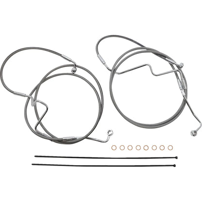 Kit de instalación de manillar XR - Kit de instalación de manillar XR - Perchas para monos de 12"-14" - FLHRXS '21-'24 - Acero inoxidable/cromo