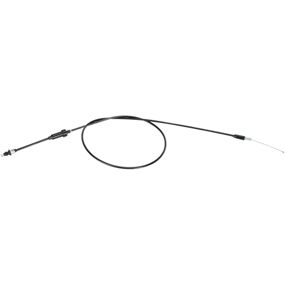 Cable del acelerador de vinilo negro.