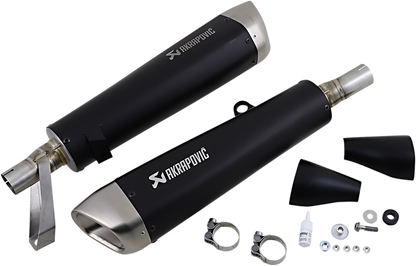 Escape Akrapovic - Street Twin Mufflers - Titanium