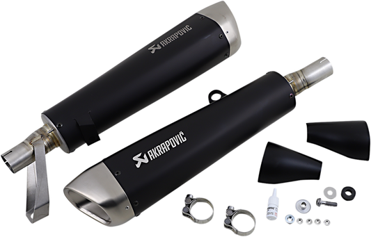 Escape Akrapovic - Street Twin Mufflers - Titanium