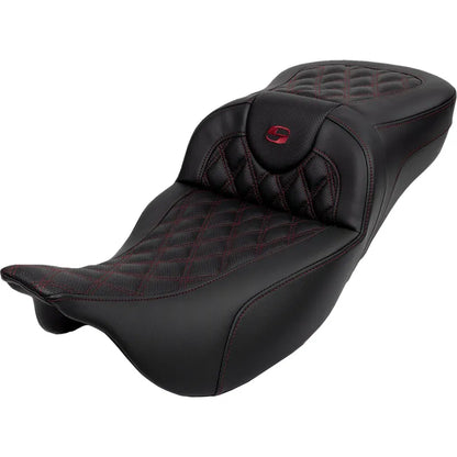 Asiento de alcance extendido Roadsofa™ - Asiento de alcance extendido Roadsofa™ - Costura de celosía - Costura de color baya de vino - con respaldo - FL '08-'24