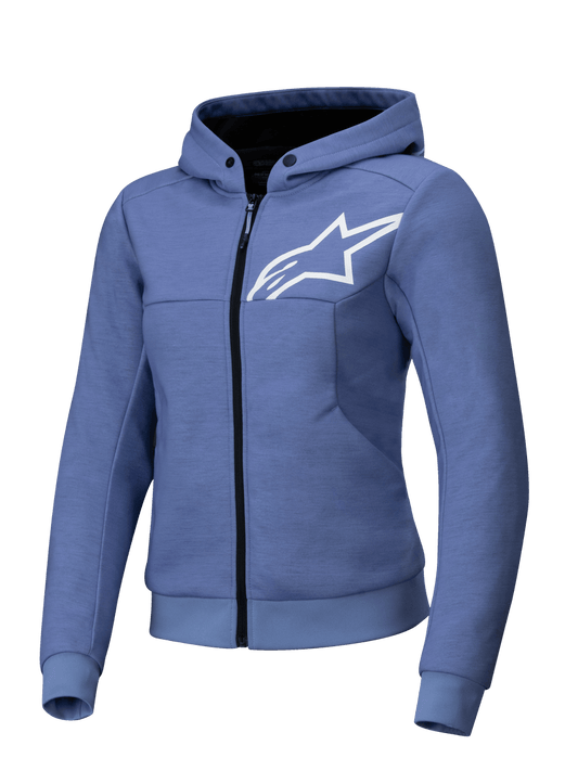 Sudadera para dama Alpinestars Stella Chrome v2 - violeta/blanco