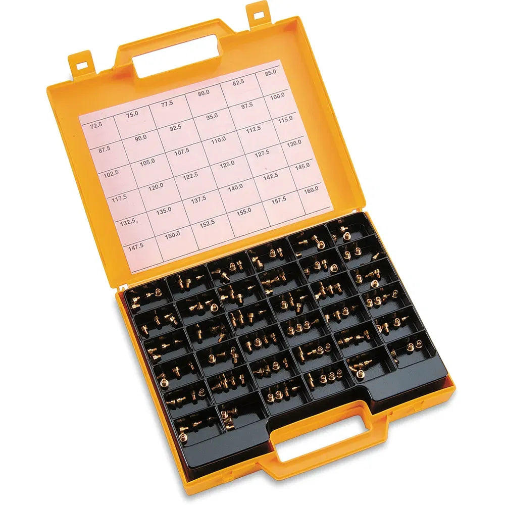 Kit de distribuidor de chorro principal estilo Keihin de precisión A-Bax - Kit de chorro principal de distribuidor - Cabeza hexagonal Keihin