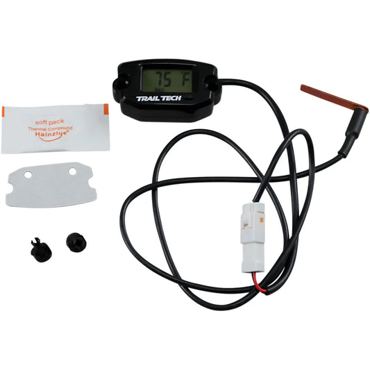 Universal Temperature Meter - Surface Mount - Black - 7 mm