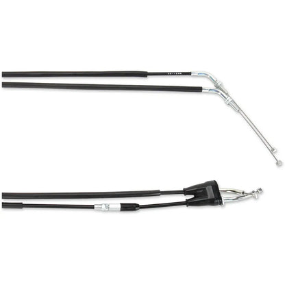 Cable del acelerador de vinilo negro.