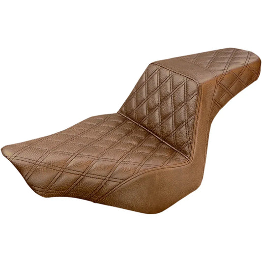 Step Up Seat - Lattice Stitched - Brown - FXSB