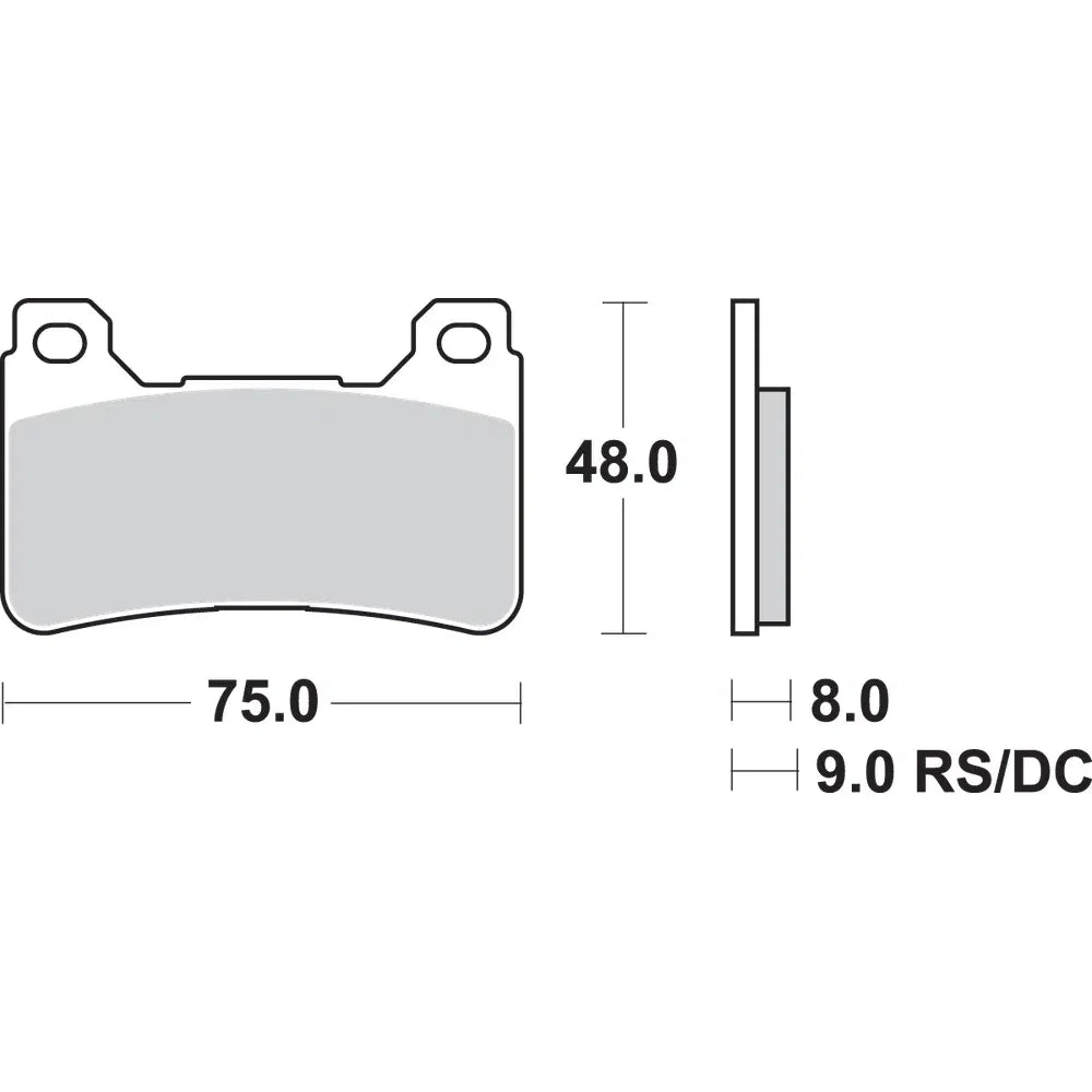 Pastillas de freno dc racing dual carbon