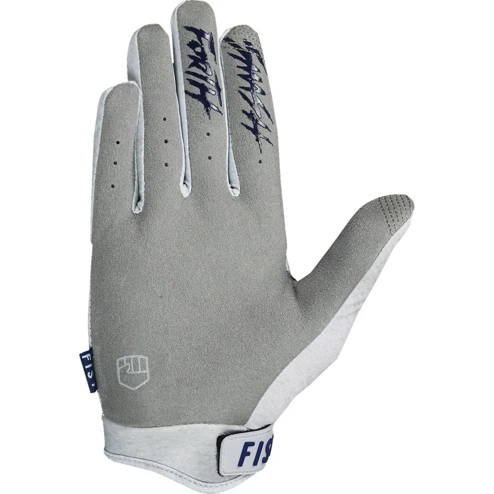 Guantes trackie grises con tiras