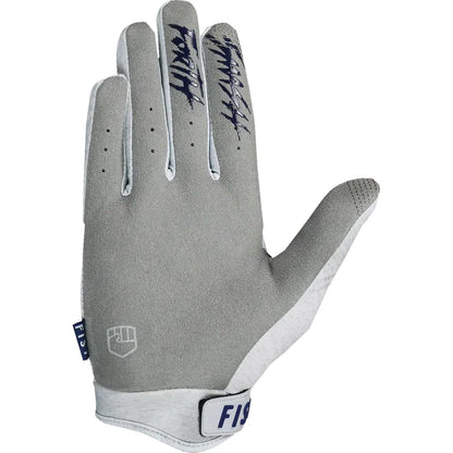 Guantes trackie grises con tiras