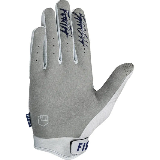 Guantes trackie grises con tiras