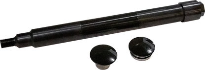 Eje delantero de montaje empotrado - Kit de eje - Montaje empotrado - Delantero - Negro con tapas de extremo negras