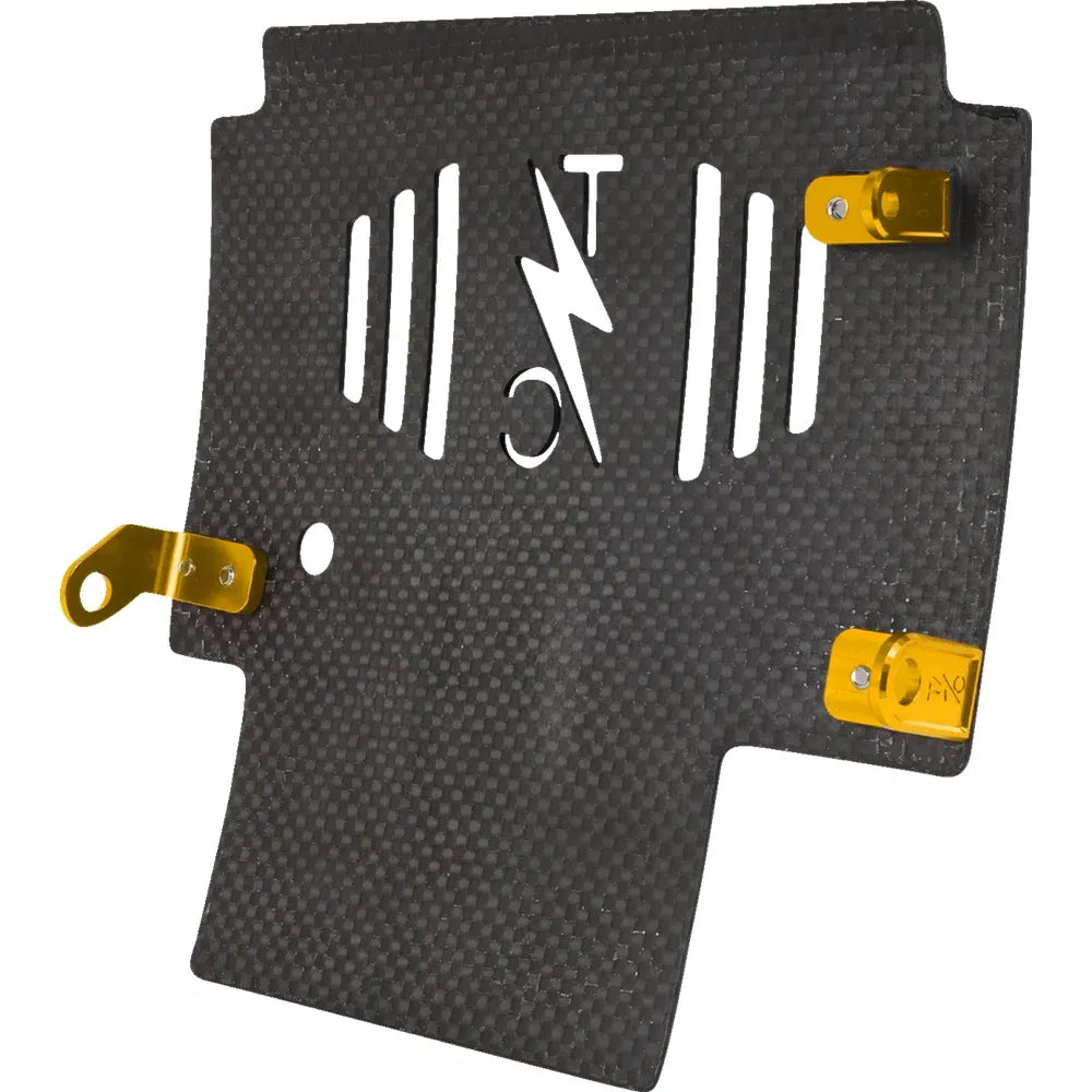 Placa protectora de fibra de carbono forjada
