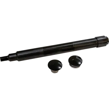 Eje delantero de montaje empotrado - Kit de eje - Montaje empotrado - Delantero - Negro con tapas de extremo negras