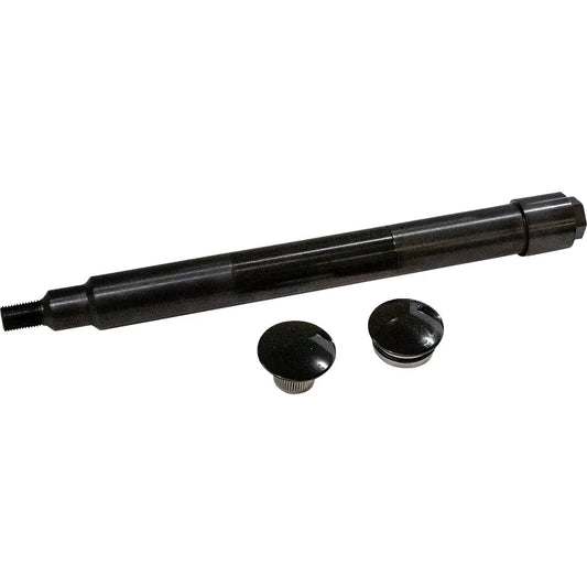 Eje delantero de montaje empotrado - Kit de eje - Montaje empotrado - Delantero - Negro con tapas de extremo negras