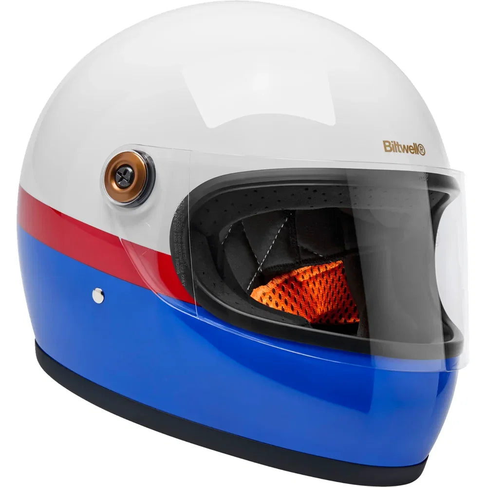 Casco gringo s apex blanco/rojo/azul