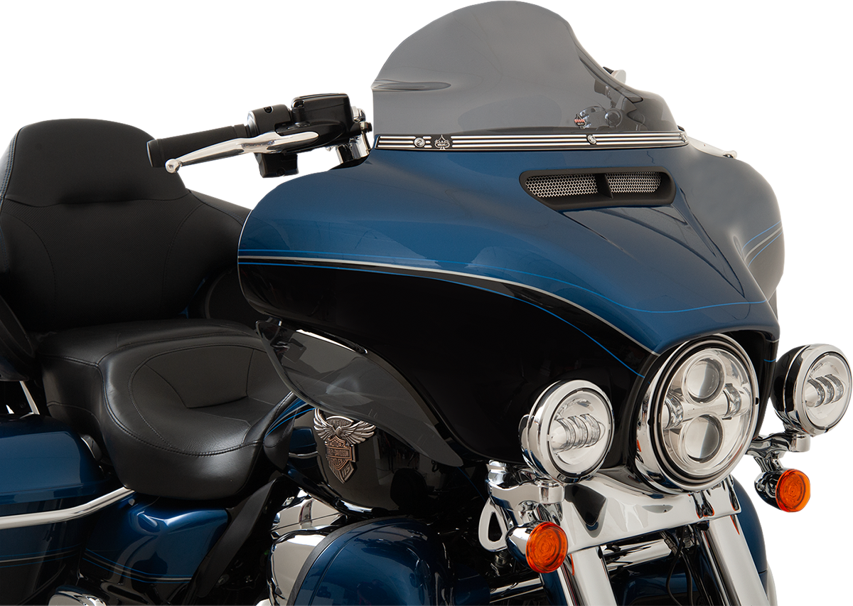 Embellecedor de parabrisas serie Flare™ - Embellecedor de parabrisas - KERF - Contraste negro - Harley-Davidson®
