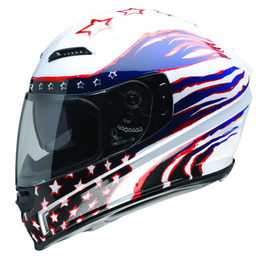 Casco Z1R Jackal Patriot - Rojo/Blanco/Azul