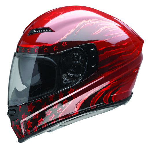 Casco Z1R Jackal Patriot - Rojo