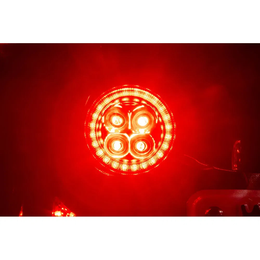 Insertos de direccionales traseras LED - cromo/luz roja