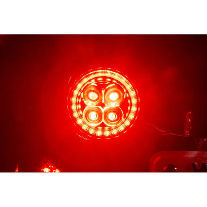 Insertos de direccionales traseras LED - cromo/luz roja