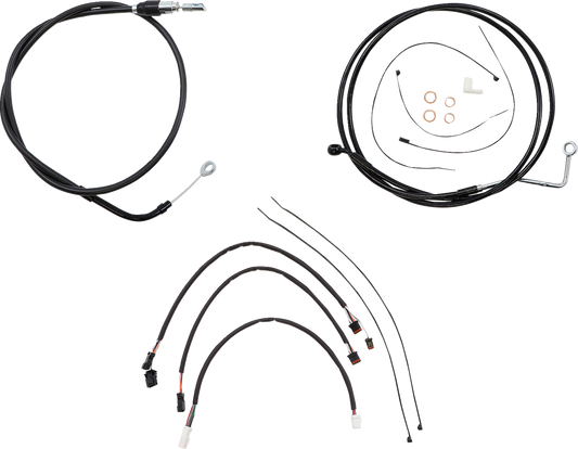 Kit de instalación de manillar XR - Kit de instalación de manillar XR - Perchas para monos de 12"-14" - FLH '21 - Negro