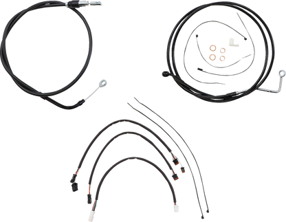 Kit de instalación de manillar XR - Kit de instalación de manillar XR - Perchas para monos de 12"-14" - FLH '21 - Negro