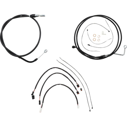 Kit de instalación de manillar XR - Kit de instalación de manillar XR - Perchas para monos de 12"-14" - FLH '21 - Negro