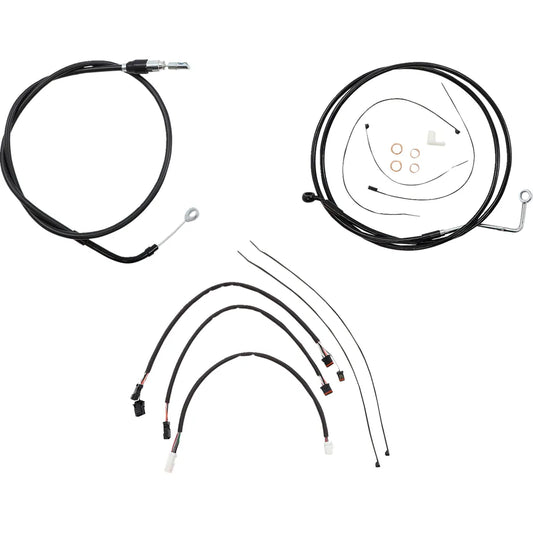 Kit de instalación de manillar XR - Kit de instalación de manillar XR - Perchas para monos de 12"-14" - FLH '21 - Negro