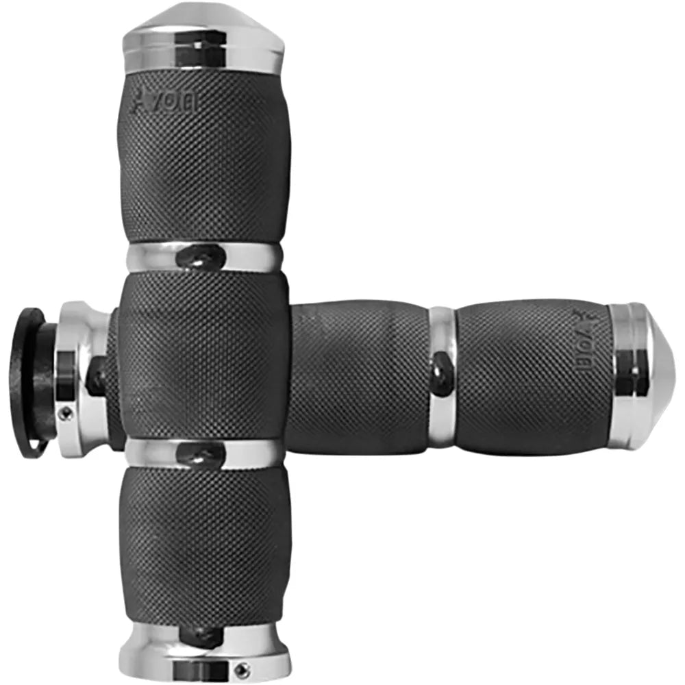 Grips - Air Cushion - Indian - Chrome
