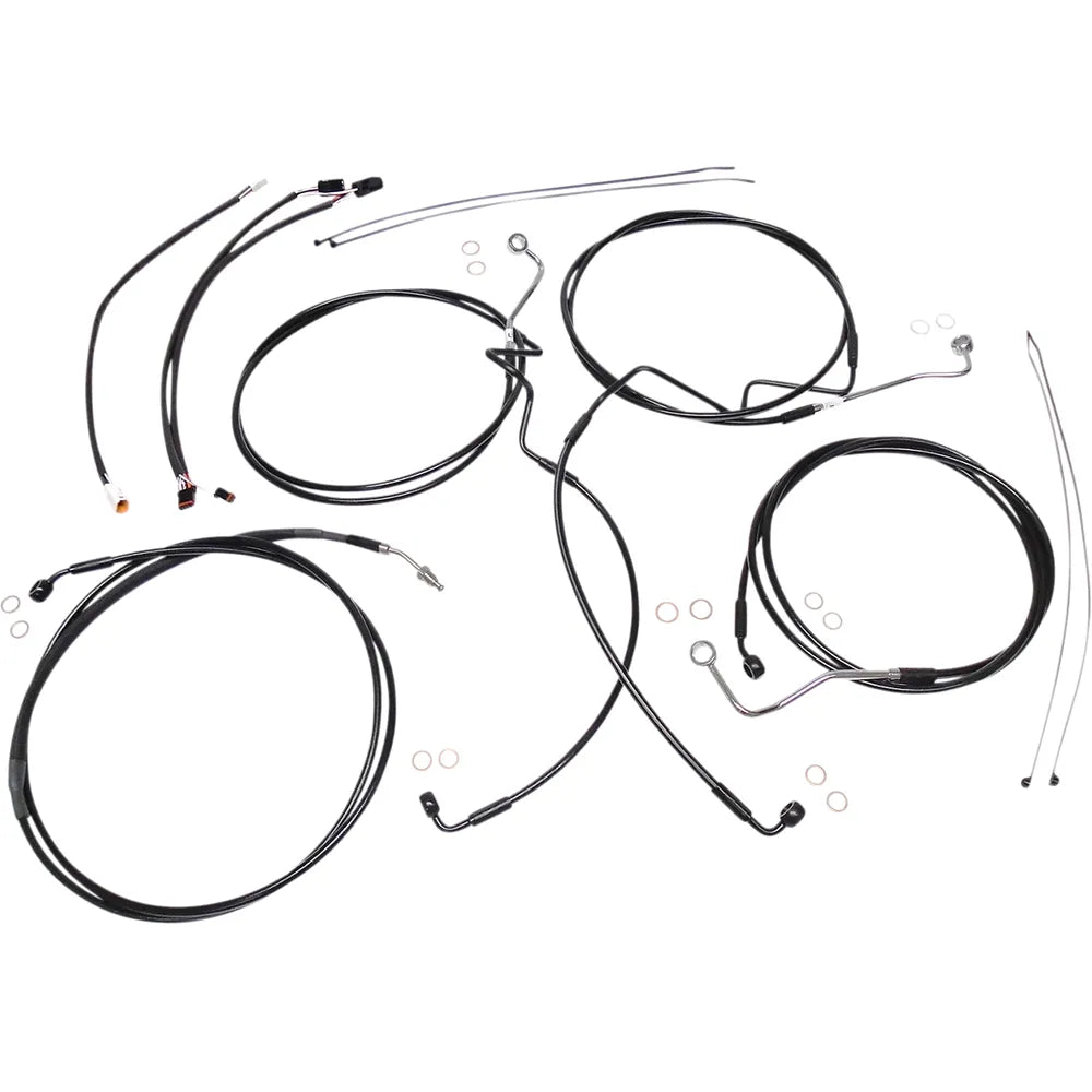 Kit de instalación de manillar XR - Kit de instalación de manillar XR - Colgadores Ape de 12"-14" - FLH '16 - Negro
