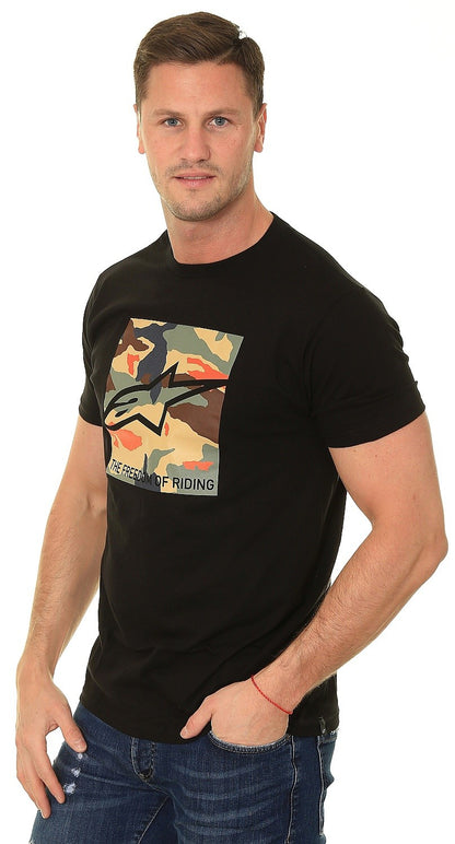 Playera Alpinestars Free Camo - Negro