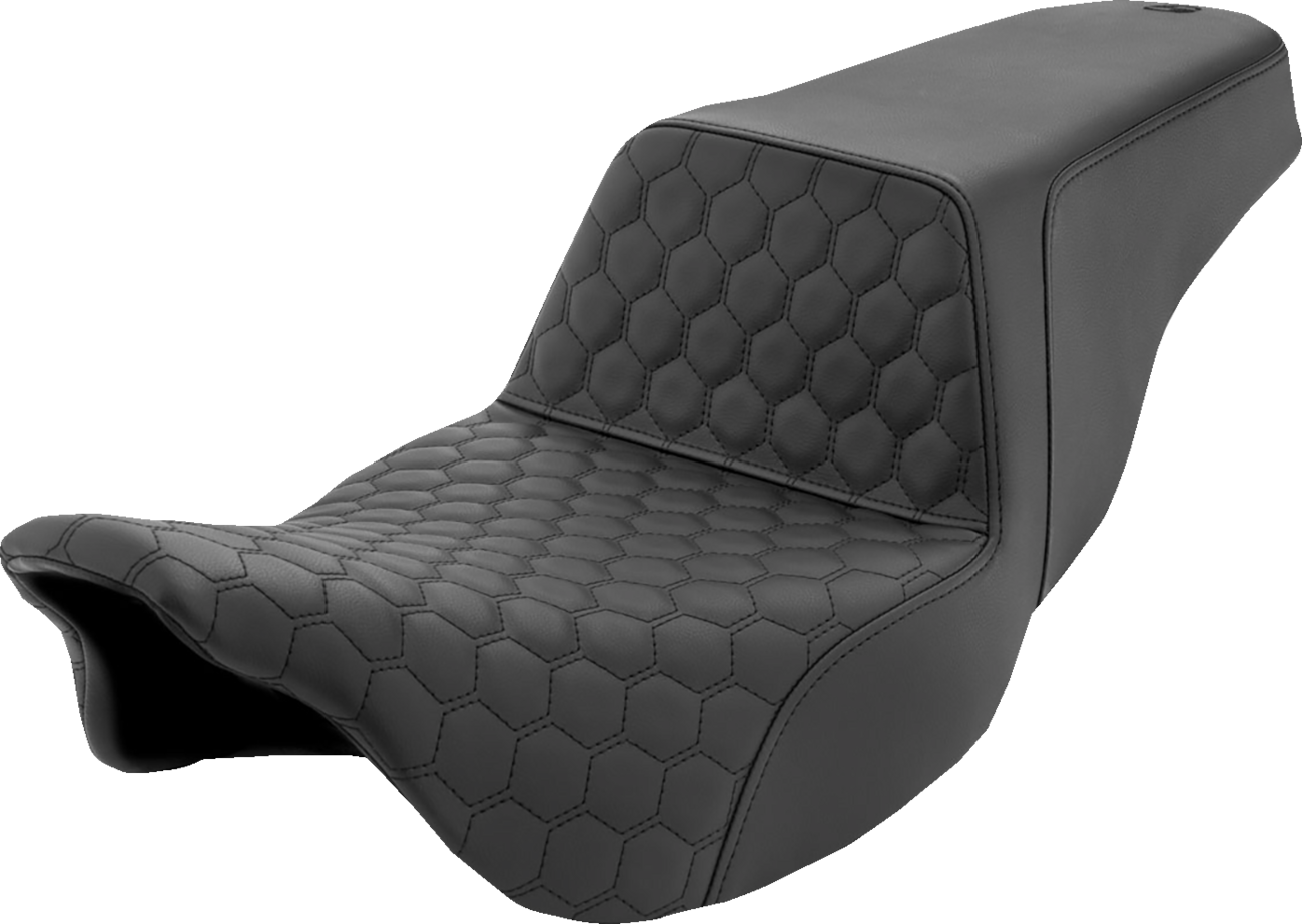 Asiento elevado tipo panal - Asiento elevado - Panal - Costuras negras - FL '08-'24