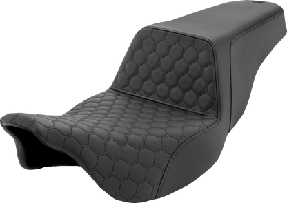 Asiento elevado tipo panal - Asiento elevado - Panal - Costuras negras - FL '08-'24